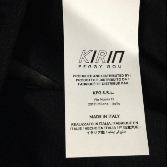 Kirin Peggy Gou Jersey Open Back Long Sleeve Bodysuit Black - Picture 12 of 12